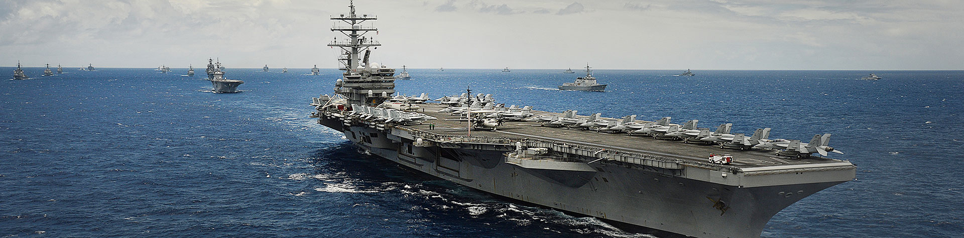 United States Aircraft Carrier at sea